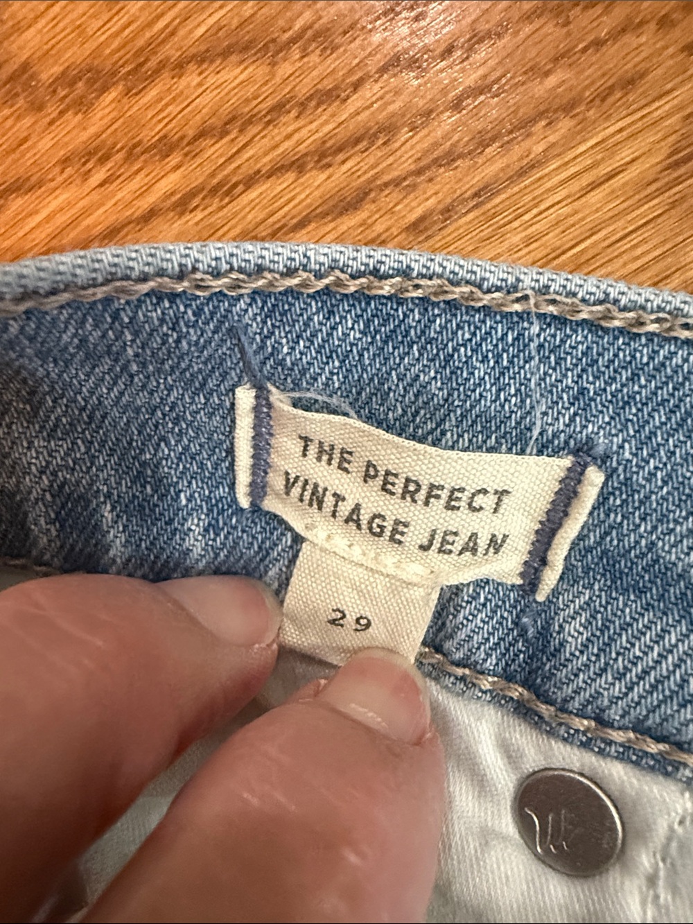 Madewell The Perfect Vintage High Rise Straight Jeans Raw Hem 29 - Picture 9 of 13
